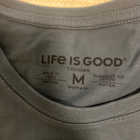 Life is Good Watercolor  Daisy  Crusher T shirt - Picture 3 of 3